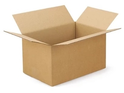 Klopová kartonová krabice 125x100x75mm. Třívrstvá papírová lepenka 3vvl