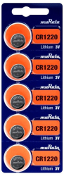 CR1220  MURATA/SONY lithium, 3V blistr 5ks