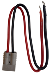 Silový propojovací kabel k připojení externí baterie W900. Průřez 10mm2, 60A, 0,5m