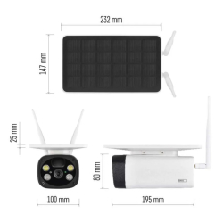 SMART Wi-Fi kamera venkovní se solárním panelem IP-600 EYE  EMOS