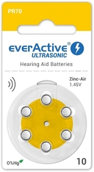 ULTRASONIC PR10 / PR70 baterie do naslouchadel. Balení 10 BL