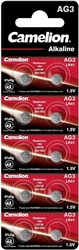 392  CAMELION/VINIC alkaline AG3 / PR312/384/SR41/G3/SR736 1,50V (7,9x3,6mm), blistr 10ks