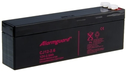 Baterie 12V  2,6Ah na šířku, AGM záložní olověný akumulátor Leaftron (Pb)