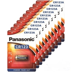 CR123A  PANASONIC lithium, MASTERPACK 20ks. Doprava ZDARMA
