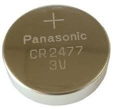 CR2477  PANASONIC lithium, 3V/1000mAh. Plášť bez osazení