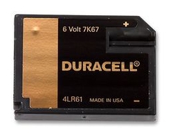 J7K67 DURACELL speciální baterie 6V  4LR61, V4918, 7K67, 1412, 539