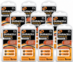 DURACELL 13 / PR48 značkové baterie do naslouchadel. Balení 10xBL6