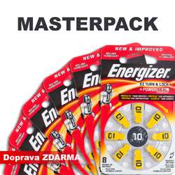 Baterie do naslouchadel ENERGIZER 10 / PR70 / DP8, MASTERPACK 24 (192ks)