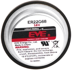 Baterie lithiová EVE ER22G68 (SL-840/P, SL-340) 3.6V/400mAh (BEL) LiSOCl2, r22,6xv12,5mm