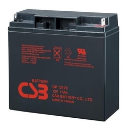 Baterie 12V  17Ah, AGM záložní olověný akumulátor CSB (Pb)