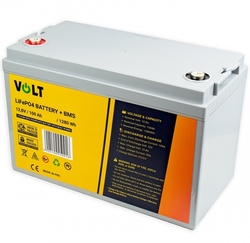 LiFePO4 trakční baterie 12V 100Ah/1,28kWh s BMS VOLT 12,8V (329x172x214)