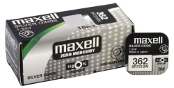 362  MAXELL Japan, silver-oxid 1,55V, 361, SR58, SR721