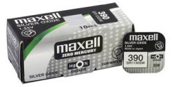 390  MAXELL Japan, silver-oxid 1,55V, 389, SR54, SR1130, G10, 10GA, 1131