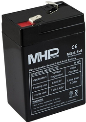 Pb  6V /   4,5Ah (70x47x101) F1=4,7mm  MHPower MS4-6  MS4,5-6