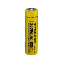 Nabíjecí baterie 18650 Li-Ion 3,7V  3500mAh pro svítilny NiteCore s PCB. Typ NL1835