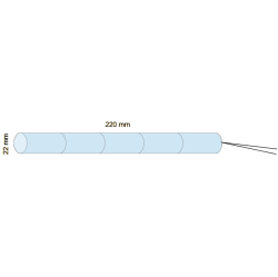 Akumulátor pro nouzové osvětlení  6V/1,8Ah SC Ni-Cd, kabel 20cm
