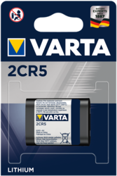 2CR5  VARTA lithium 6V, pro automatické splachovače, bezdotykové baterie, sprchy a foto