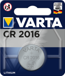 CR2016  VARTA lithium, 3V