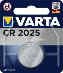 CR2025  VARTA lithium, 3V
