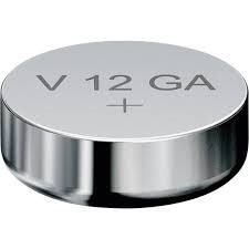 12GA  VARTA alkaline 1,5V; 43A, 186, 386  (11,6 x 4,2mm)