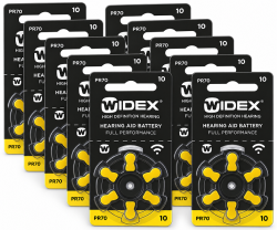 WIDEX 10 / PR70 značkové baterie do naslouchadel. Balení 10xBL6
