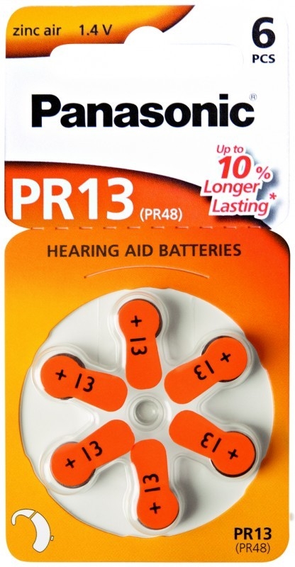 AKCE PANASONIC PR13 / PR48 baterie do naslouchadel. Balení 5 BL