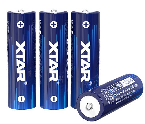 Nabíjecí baterie XTAR AA/R6 Li-Ion 1,5V 2500mAh/4150mWh