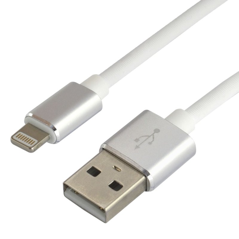 kabel USB A - iPad/iPhone Lightning, rychlé nabíjení, everActive (hliník, silikon)
