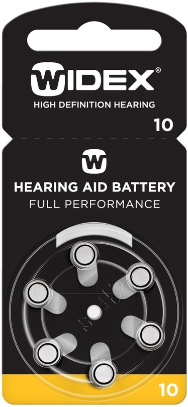 Baterie do naslouchadel WIDEX 10 / PR70 blistr 6ks.