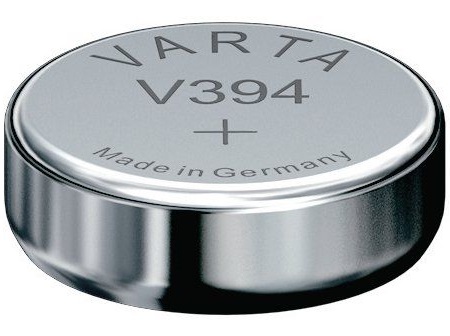 394  VARTA silver-oxid, 380, SR45, SR936, AG9, 932 (9,5x3,6mm) 1,55V