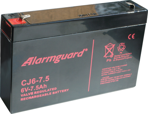 Pb  6V /   7,5Ah (151x34x94) Alarmguard CJ6-7,5