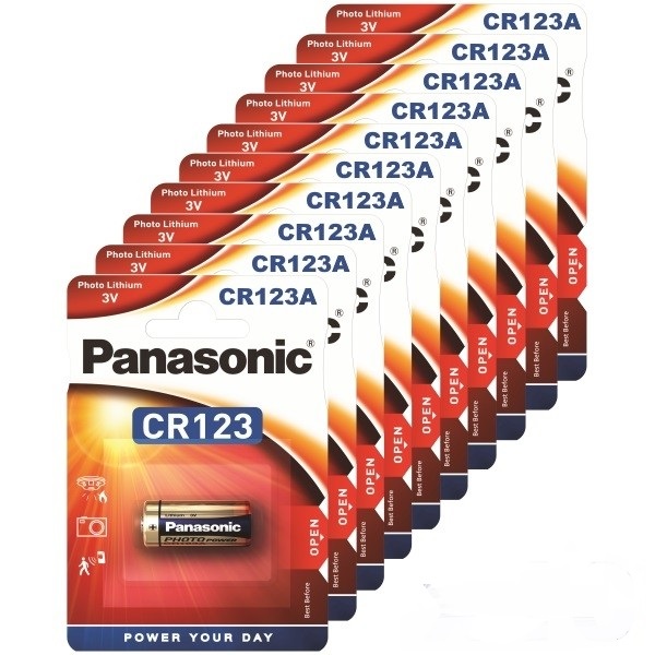 CR123A  PANASONIC lithium, MASTERPACK 20ks