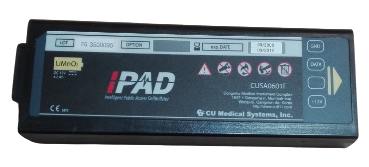 Baterie pro defibrilátor AED iPAD NF1200 12V/4,2Ah CUSA0601F REP