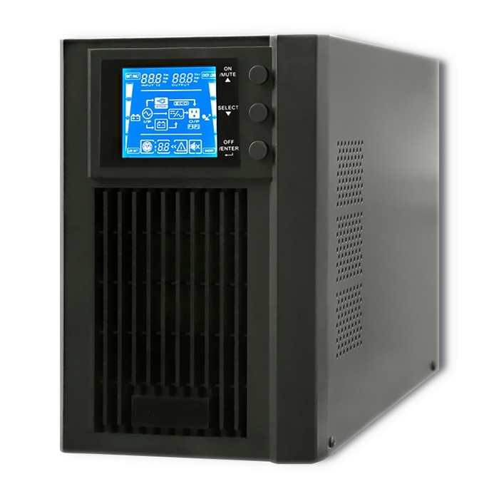 Záložní zdroj MF900, 230V 900W OnLine SINUS ke kotli, pro oběhové čerpadlo, lednice a citlivé přístroje, jako stabilizátor napětí pro náročné aplikace.