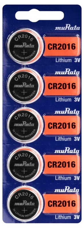 CR2016  MURATA/SONY lithium, 3V blistr 5ks