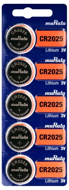 CR2025  MURATA/SONY lithium, 3V blistr 5ks