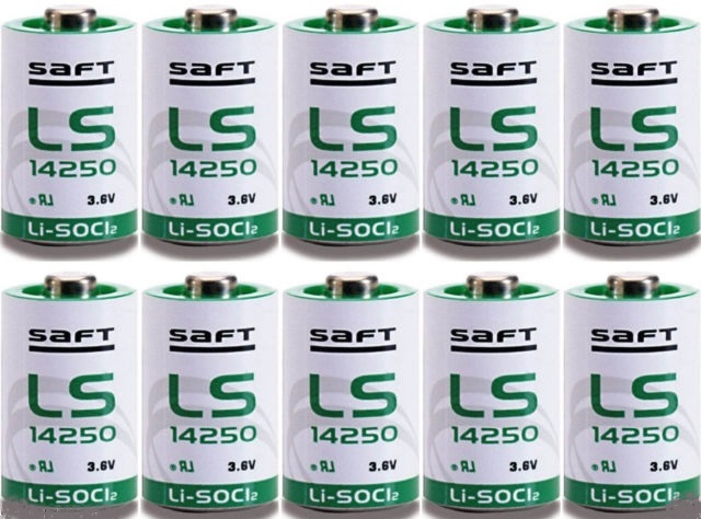 SAFT LS 14250 STD lithium 3,6V  (1/2AA), MASTERPACK 10ks
