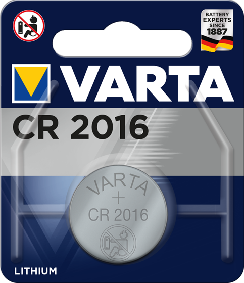 CR2016  VARTA lithium, 3V