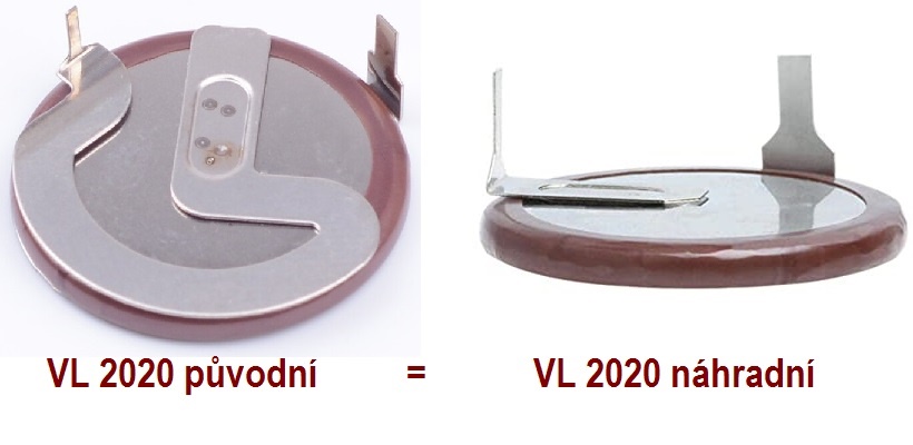 VL2020 Panasonic; nabíjecí baterie pro klíče BMW a MINI s original